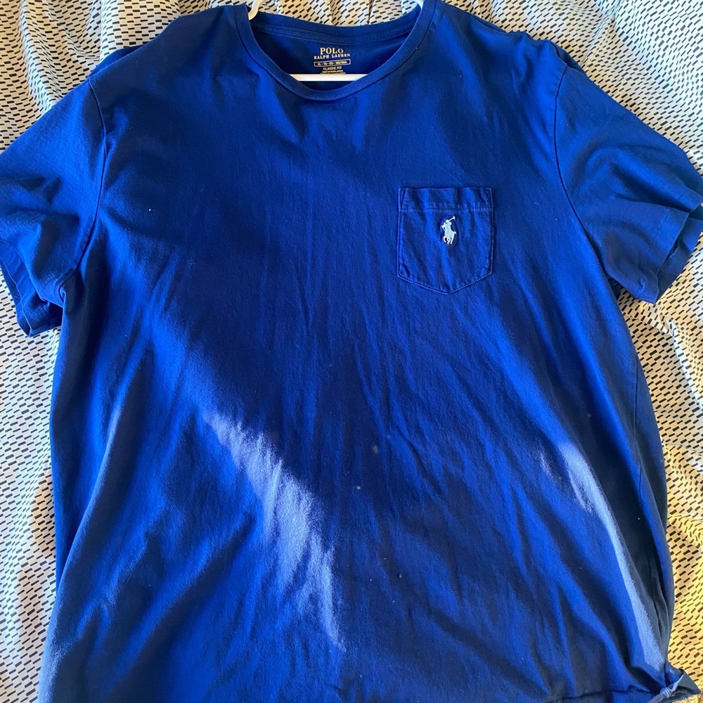 Polo by Ralph Lauren Men's Royal Blue Pocket Tee